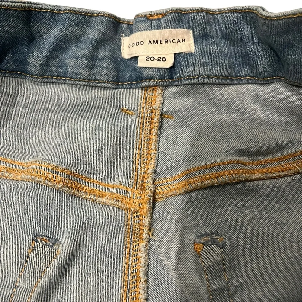 Good American Always Fits Good Classic Slim Straight Jeans, Sz 20-26 - Picture 15 of 16